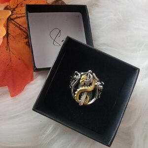 Dragon With Sword Ring Size 8